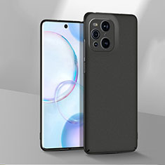 Handyhülle Hülle Hartschalen Kunststoff Schutzhülle Tasche Matt YK2 für Oppo Find X3 Pro 5G Schwarz