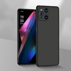 Handyhülle Hülle Hartschalen Kunststoff Schutzhülle Tasche Matt YK3 für Oppo Find X3 5G Schwarz