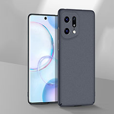 Handyhülle Hülle Hartschalen Kunststoff Schutzhülle Tasche Matt YK3 für Oppo Find X5 5G Grau