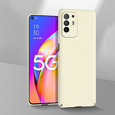 Handyhülle Hülle Hartschalen Kunststoff Schutzhülle Tasche Matt YK3 für Oppo Reno5 Z 5G Weiß