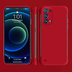 Handyhülle Hülle Hartschalen Kunststoff Schutzhülle Tasche Matt YK4 für Oppo Reno6 Pro 5G Rot