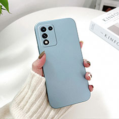 Handyhülle Hülle Hartschalen Kunststoff Schutzhülle Tasche Matt YK4 für Realme Q3s 5G Hellblau