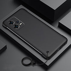 Handyhülle Hülle Hartschalen Kunststoff Schutzhülle Tasche Matt YK4 für Xiaomi Redmi Note 12 Explorer Schwarz