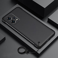 Handyhülle Hülle Hartschalen Kunststoff Schutzhülle Tasche Matt YK4 für Xiaomi Redmi Note 12 Pro+ Plus 5G Schwarz