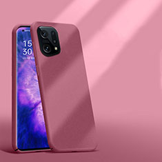 Handyhülle Hülle Hartschalen Kunststoff Schutzhülle Tasche Matt YK5 für Oppo Find X5 5G Rot