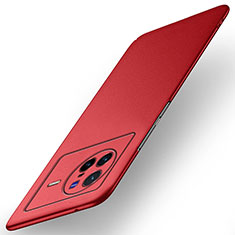 Handyhülle Hülle Hartschalen Kunststoff Schutzhülle Tasche Matt YK5 für Vivo X80 5G Rot
