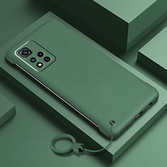 Handyhülle Hülle Hartschalen Kunststoff Schutzhülle Tasche Matt YK5 für Xiaomi Mi 11i 5G (2022) Grün