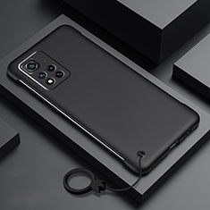 Handyhülle Hülle Hartschalen Kunststoff Schutzhülle Tasche Matt YK5 für Xiaomi Mi 11i 5G (2022) Schwarz