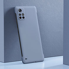 Handyhülle Hülle Hartschalen Kunststoff Schutzhülle Tasche Matt YK5 für Xiaomi Poco M4 Pro 5G Lavendel Grau