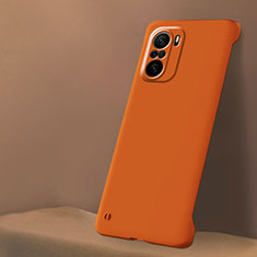 Handyhülle Hülle Hartschalen Kunststoff Schutzhülle Tasche Matt YK5 für Xiaomi Redmi K40 5G Orange