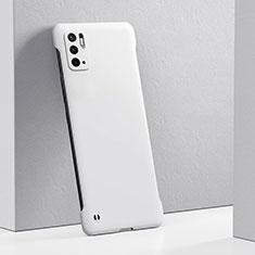 Handyhülle Hülle Hartschalen Kunststoff Schutzhülle Tasche Matt YK5 für Xiaomi Redmi Note 10 5G Weiß