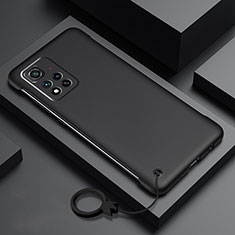 Handyhülle Hülle Hartschalen Kunststoff Schutzhülle Tasche Matt YK5 für Xiaomi Redmi Note 11 Pro+ Plus 5G Schwarz