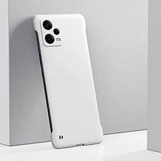 Handyhülle Hülle Hartschalen Kunststoff Schutzhülle Tasche Matt YK5 für Xiaomi Redmi Note 12 5G Weiß