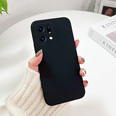 Handyhülle Hülle Hartschalen Kunststoff Schutzhülle Tasche Matt YK6 für Oppo Find X5 5G Schwarz