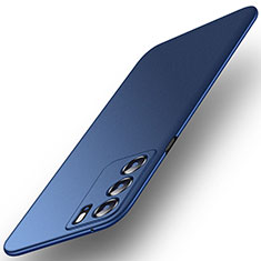 Handyhülle Hülle Hartschalen Kunststoff Schutzhülle Tasche Matt YK6 für Oppo Reno6 Pro 5G India Blau