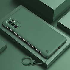 Handyhülle Hülle Hartschalen Kunststoff Schutzhülle Tasche Matt YK6 für Xiaomi Redmi Note 10 5G Nachtgrün