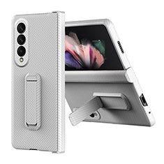 Handyhülle Hülle Hartschalen Kunststoff Schutzhülle Tasche Matt ZL1 für Samsung Galaxy Z Fold3 5G Silber