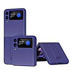 Handyhülle Hülle Hartschalen Kunststoff Schutzhülle Tasche Matt ZL2 für Samsung Galaxy Z Flip3 5G Blau