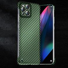 Handyhülle Hülle Kunststoff Schutzhülle Hartschalen Tasche Matt Köper für Oppo Find X3 Pro 5G Grün