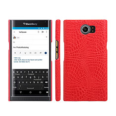 Handyhülle Hülle Kunststoff Schutzhülle Leder für Blackberry Priv Rot