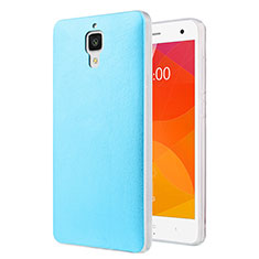 Handyhülle Hülle Kunststoff Schutzhülle Leder für Xiaomi Mi 4 Hellblau