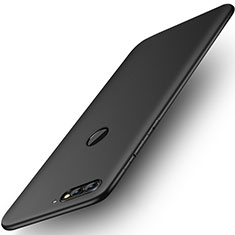 Handyhülle Hülle Kunststoff Schutzhülle Matt für Huawei Y7 (2018) Schwarz