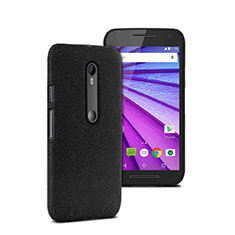 Handyhülle Hülle Kunststoff Schutzhülle Matt für Motorola Moto G (3rd Gen) Schwarz