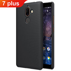 Handyhülle Hülle Kunststoff Schutzhülle Matt für Nokia 7 Plus Schwarz