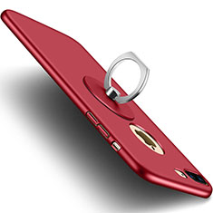 Handyhülle Hülle Kunststoff Schutzhülle Matt Loch für Apple iPhone 7 Plus Rot
