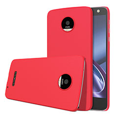 Handyhülle Hülle Kunststoff Schutzhülle Matt M01 für Motorola Moto Z Rot