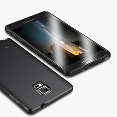Handyhülle Hülle Kunststoff Schutzhülle Matt M01 für Samsung Galaxy Note 4 SM-N910F Schwarz