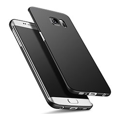 Handyhülle Hülle Kunststoff Schutzhülle Matt M01 für Samsung Galaxy S6 Edge SM-G925 Schwarz