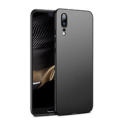 Handyhülle Hülle Kunststoff Schutzhülle Matt M02 für Huawei P20 Schwarz