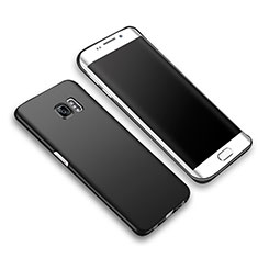 Handyhülle Hülle Kunststoff Schutzhülle Matt M03 für Samsung Galaxy S6 Edge+ Plus SM-G928F Schwarz