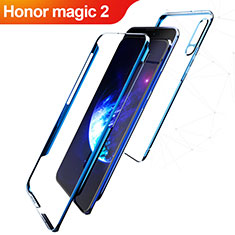 Handyhülle Hülle Kunststoff Schutzhülle Matt Vorder und Rückseite 360 Grad Q01 für Huawei Honor Magic 2 Blau