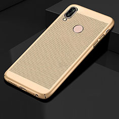 Handyhülle Hülle Kunststoff Schutzhülle Punkte Loch Tasche für Huawei Honor 10 Lite Gold