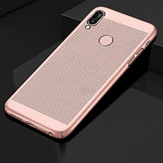 Handyhülle Hülle Kunststoff Schutzhülle Punkte Loch Tasche für Huawei Honor 10 Lite Rosegold