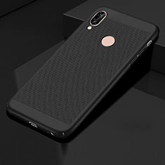 Handyhülle Hülle Kunststoff Schutzhülle Punkte Loch Tasche für Huawei Honor 10 Lite Schwarz