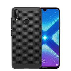 Handyhülle Hülle Kunststoff Schutzhülle Punkte Loch Tasche für Huawei Honor 8X Schwarz