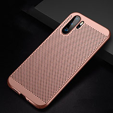 Handyhülle Hülle Kunststoff Schutzhülle Punkte Loch Tasche für Huawei P30 Pro Rosegold