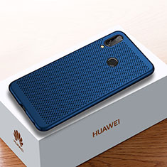 Handyhülle Hülle Kunststoff Schutzhülle Punkte Loch Tasche für Huawei Y9 (2019) Blau