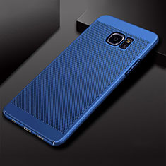 Handyhülle Hülle Kunststoff Schutzhülle Punkte Loch Tasche für Samsung Galaxy S7 Edge G935F Blau