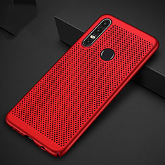 Handyhülle Hülle Kunststoff Schutzhülle Punkte Loch Tasche P01 für Huawei Nova 4e Rot