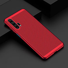 Handyhülle Hülle Kunststoff Schutzhülle Punkte Loch Tasche W02 für Huawei Honor 20 Pro Rot