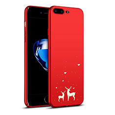 Handyhülle Hülle Kunststoff Schutzhülle Rentier für Apple iPhone 8 Plus Rot