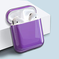 Handyhülle Hülle Kunststoff Schutzhülle Tasche für AirPods Ladekoffer Matt Violett