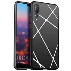 Handyhülle Hülle Kunststoff Schutzhülle Tasche Line für Huawei P20 Pro Weiß