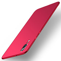 Handyhülle Hülle Kunststoff Schutzhülle Tasche Matt M01 für Huawei P20 Rot