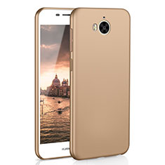 Handyhülle Hülle Kunststoff Schutzhülle Tasche Matt M01 für Huawei Y6 (2017) Gold