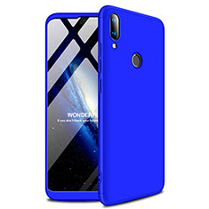 Handyhülle Hülle Kunststoff Schutzhülle Tasche Matt M01 für Huawei Y9 (2019) Blau